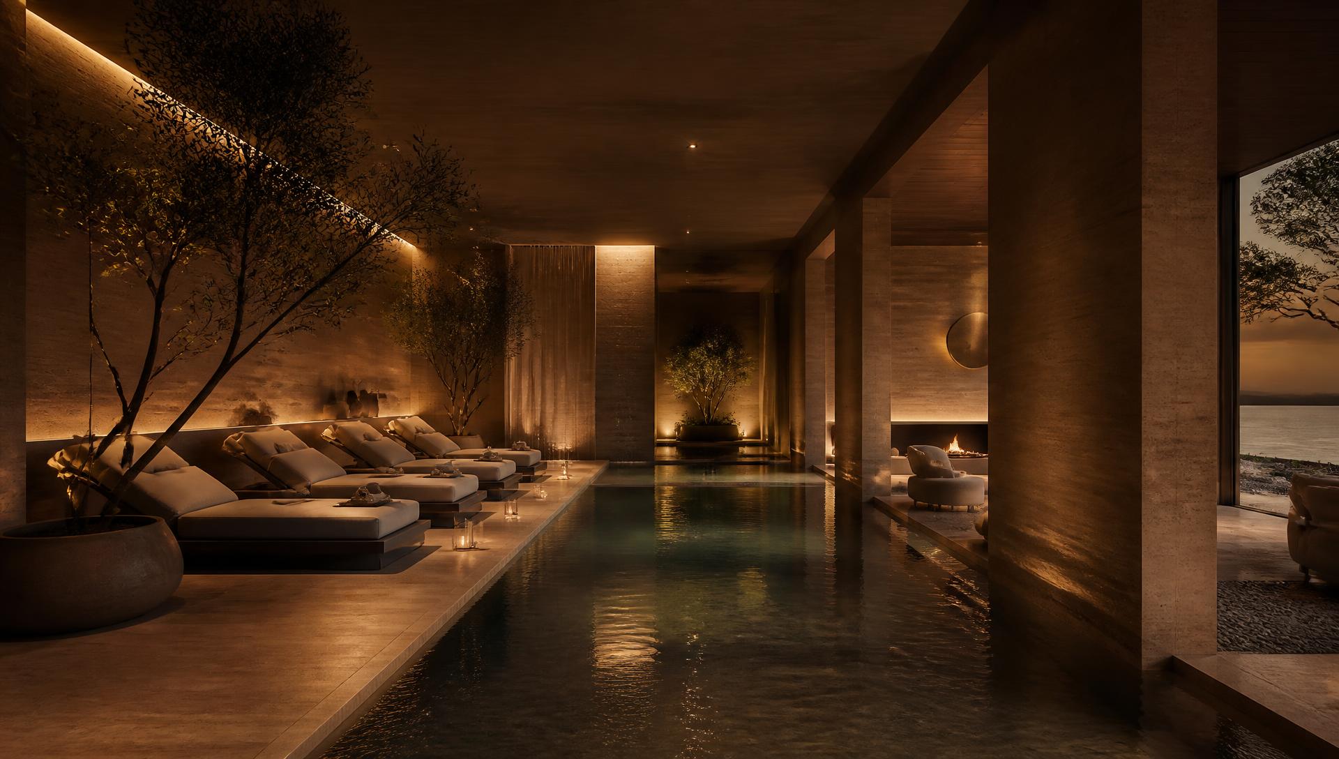Intérieur du spa de luxe STYLE Le Club